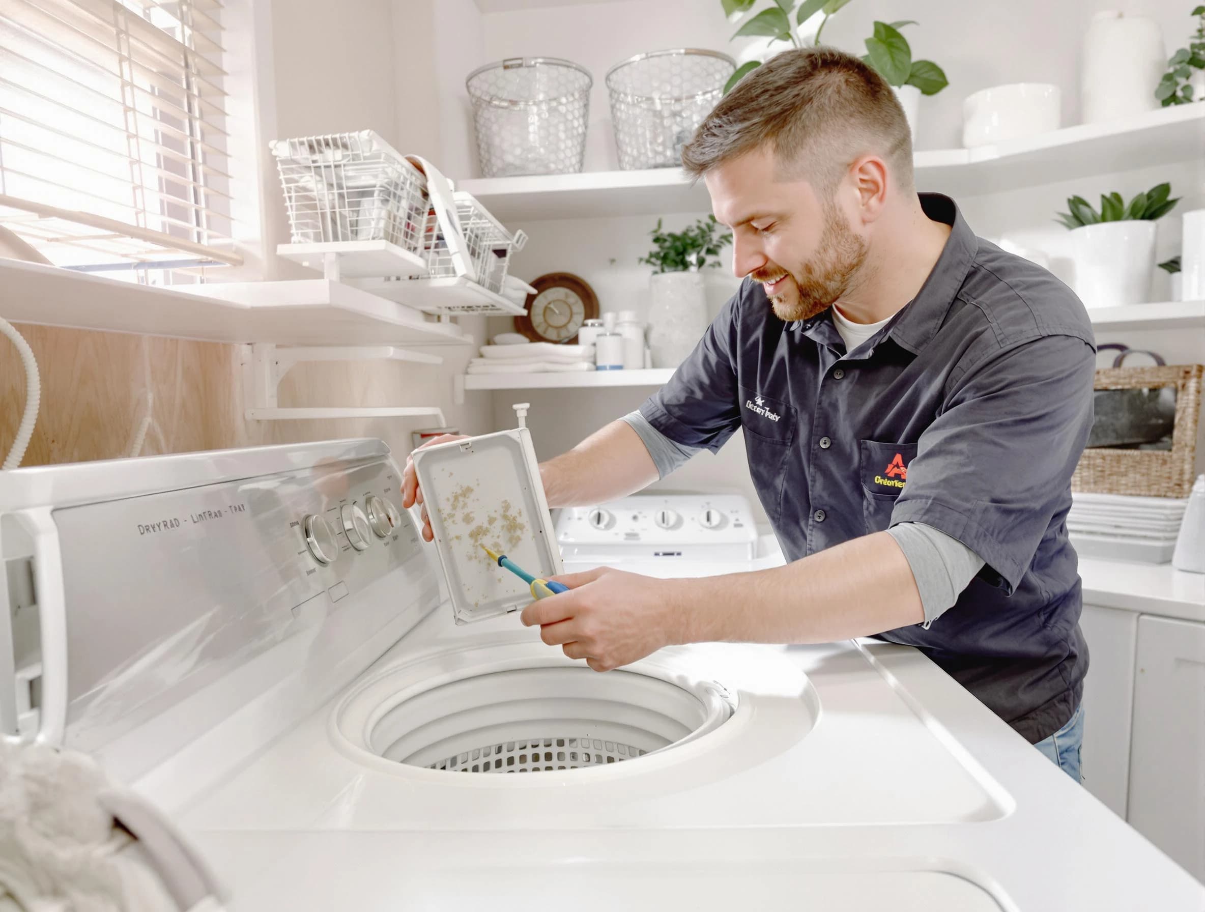 Cleaning Dryer Lint Trap in Litchfield Park